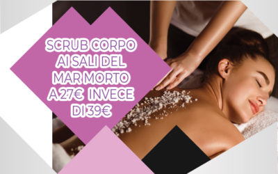 Trattamento scrub corpo ai sali del Mar Morto
